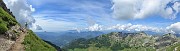 47 Bella vista sulla conca pascoliva delle Baite d'Alben, verso la Val Serina e la pianura